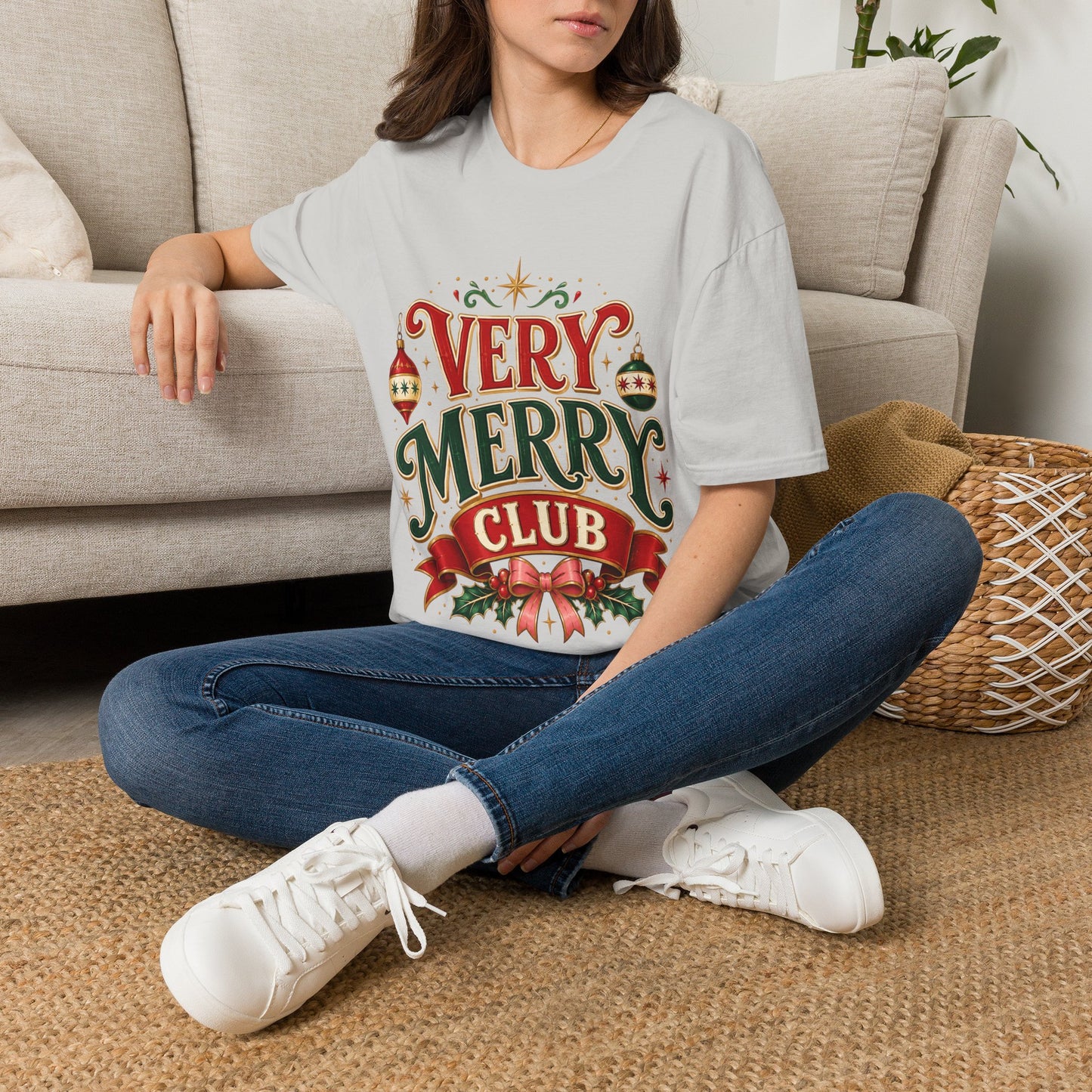 Very Merry Club T-Shirt — Festive Christmas Holiday Tee