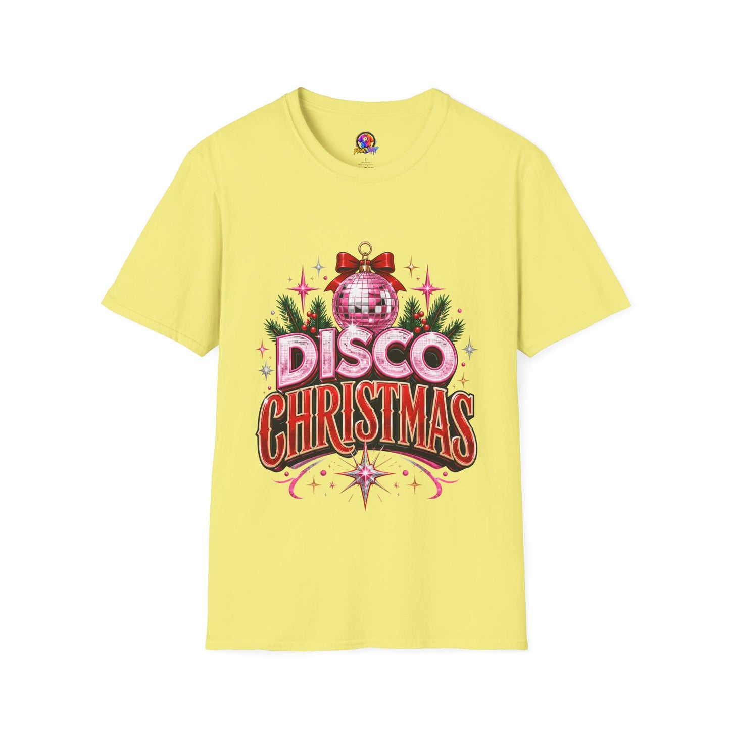 Disco Christmas T-Shirt — Retro Glitter Ornament Holiday Tee