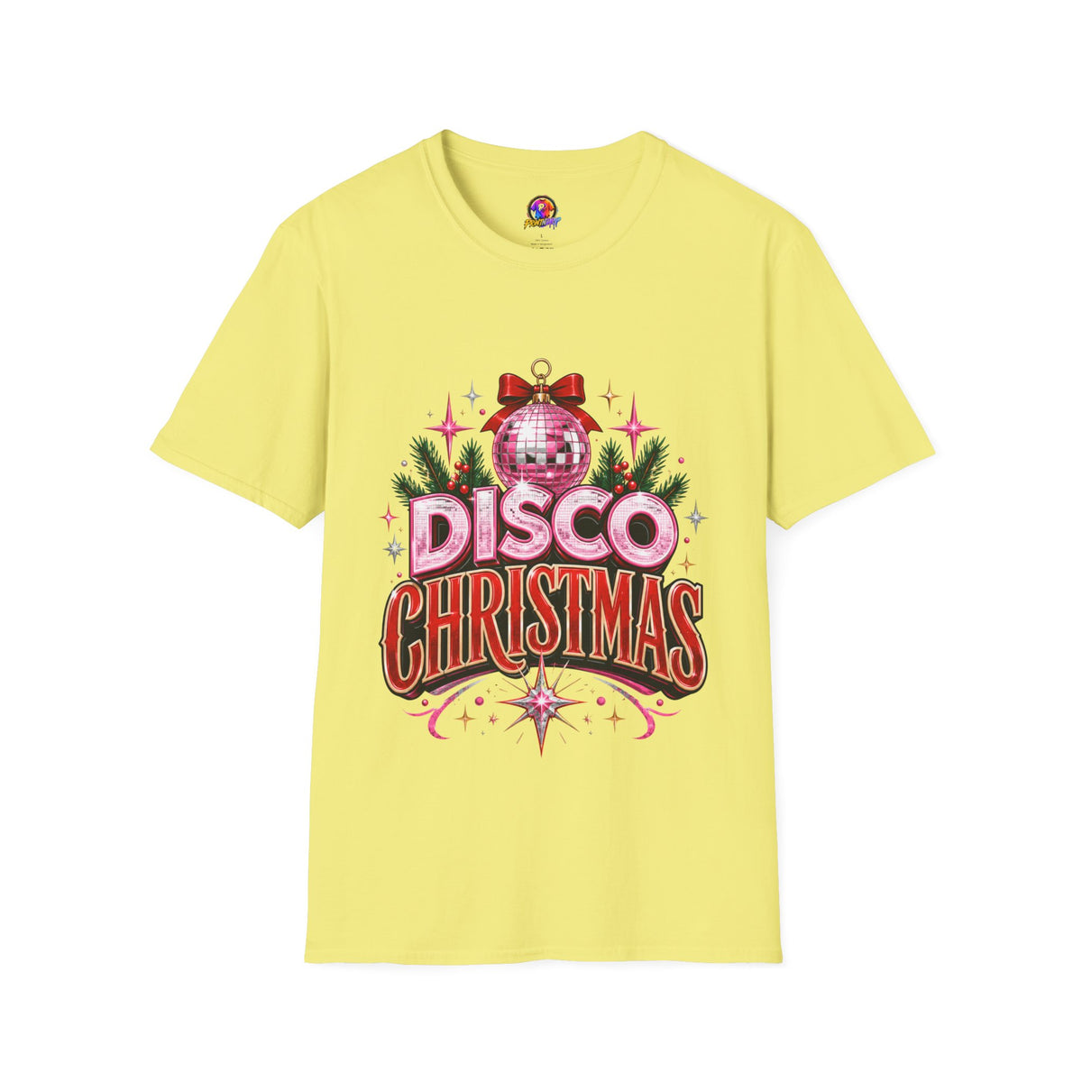 Disco Christmas T-Shirt — Retro Glitter Ornament Holiday Tee