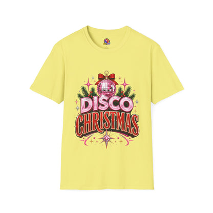 Disco Christmas T-Shirt — Retro Glitter Ornament Holiday Tee