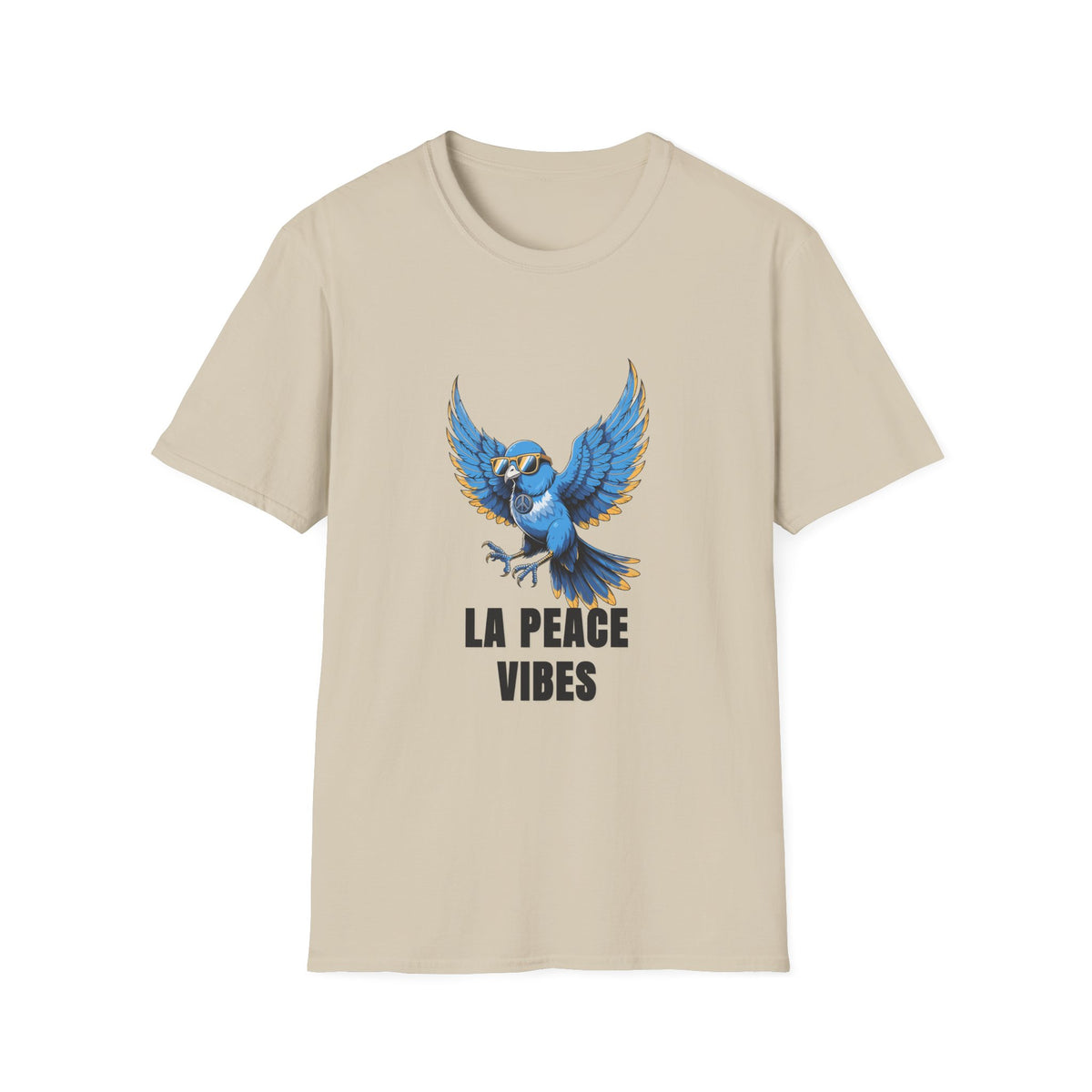 Peace Vibes Blue Parrot T-Shirt - Trending Now - August 2026