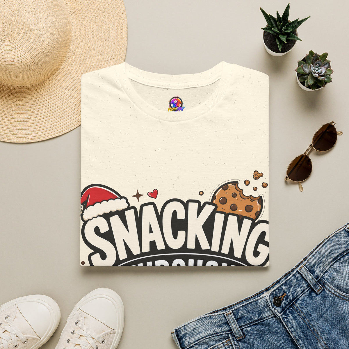 Snacking Through Christmas T-Shirt — Funny Holiday Cookie Tee