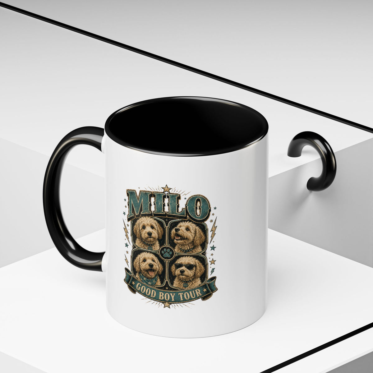 Milo Bailey Dog Dad Mom Milo 'Good Boy Tour' Accent Coffee Mug – Dog Lover