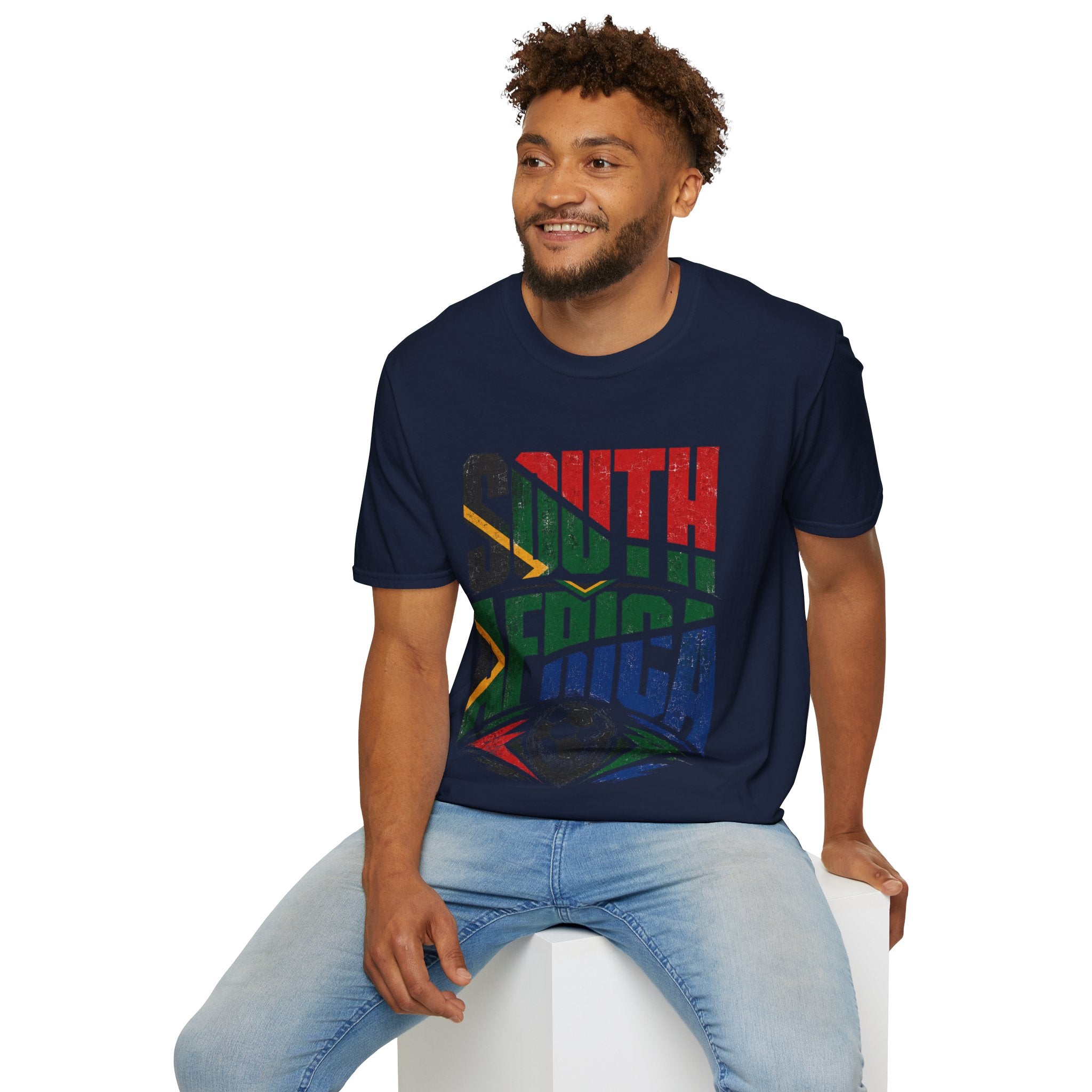 South Africa Soccer T-Shirt — Vintage Flag Football Fan Tee