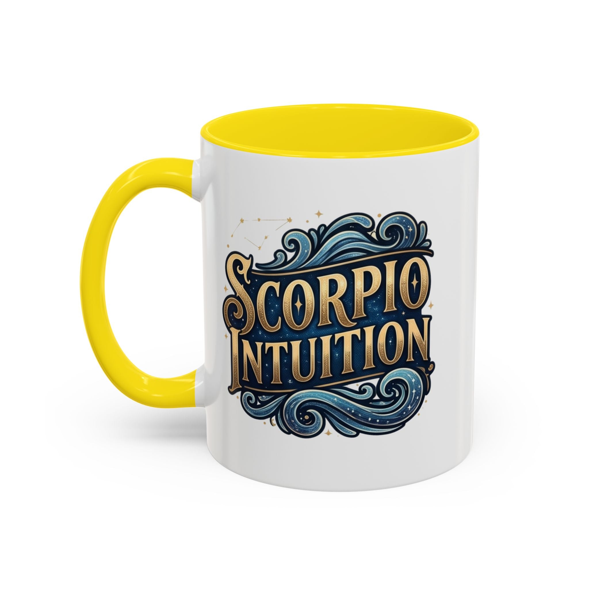 Scorpio Intuition Accent Coffee Mug — Zodiac Astrology Gift