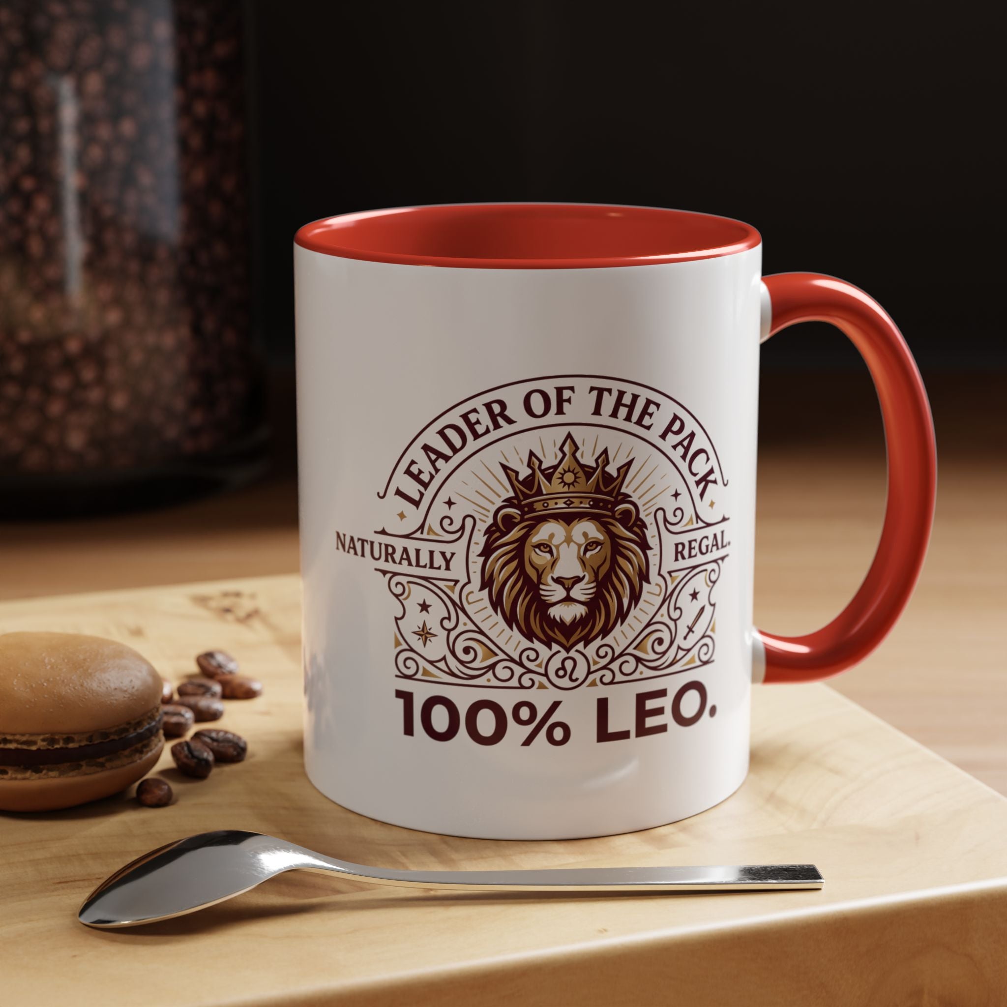 Leo Coffee Mug — 'Leader of the Pack' 100% Leo Zodiac Accent Mug