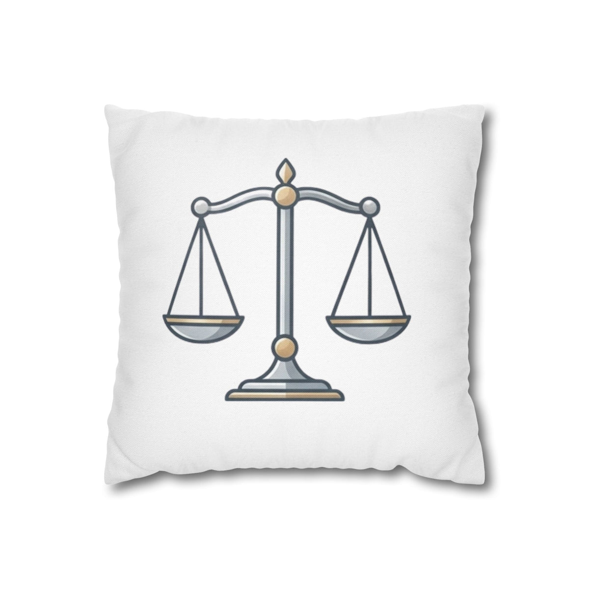 Libra Scales Decorative Pillowcase — Zodiac Balance Throw Pillow Cover