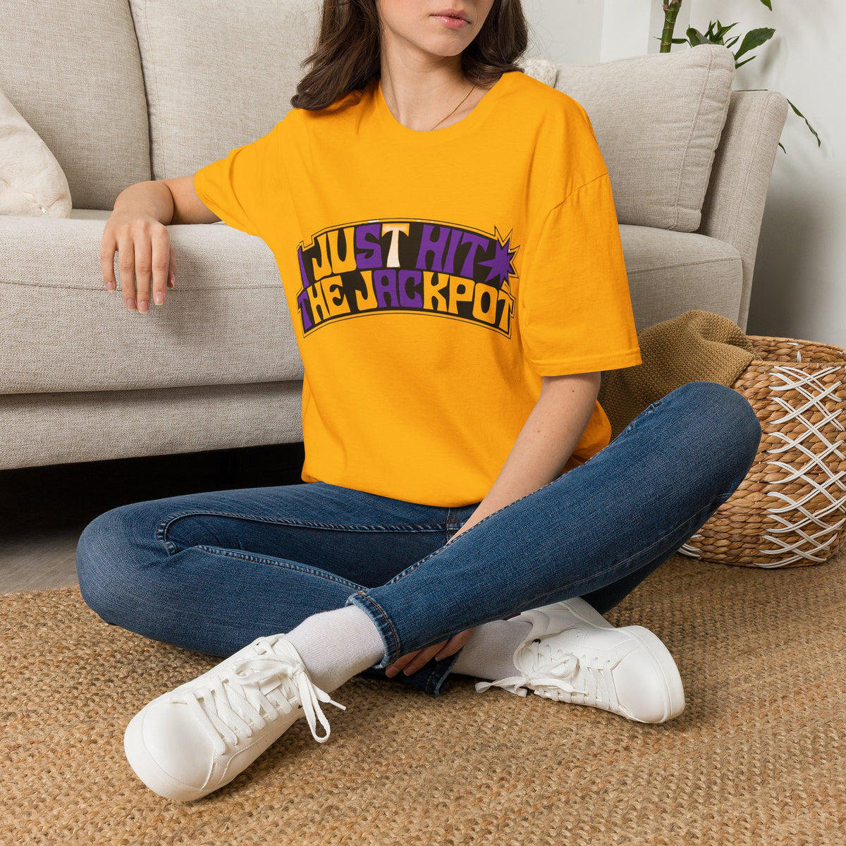 Just Hit the Jackpot T-Shirt — Retro Casino Graphic Tee - Trending Now - August 2026
