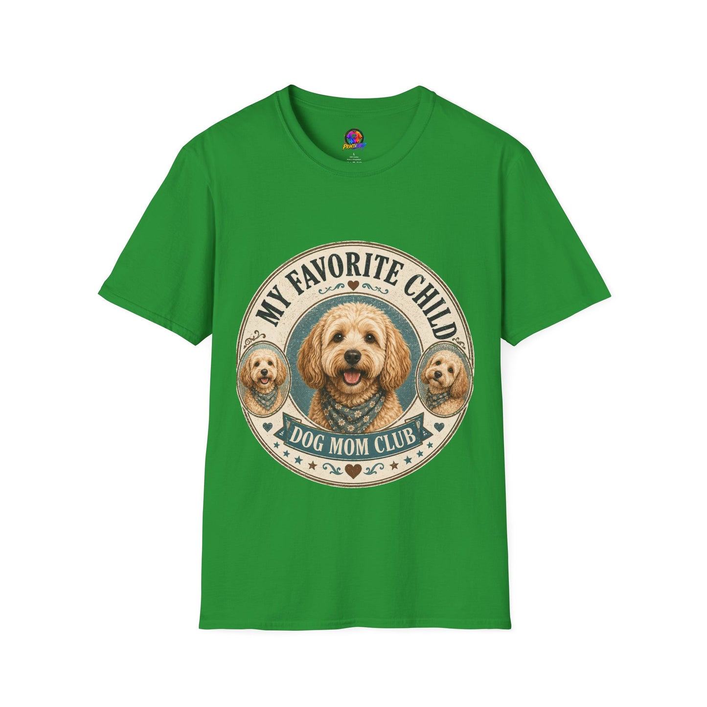 Dog Mom T-Shirt — "My Favorite Child" Cute Goldendoodle Graphic Tee