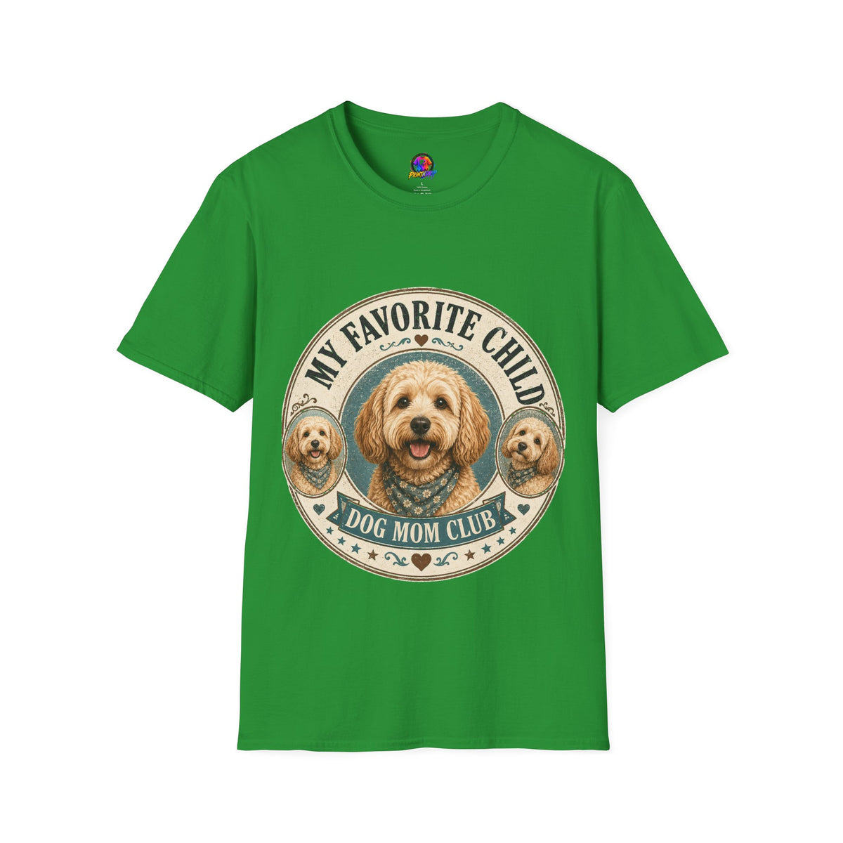 Dog Mom T-Shirt — "My Favorite Child" Cute Goldendoodle Graphic Tee