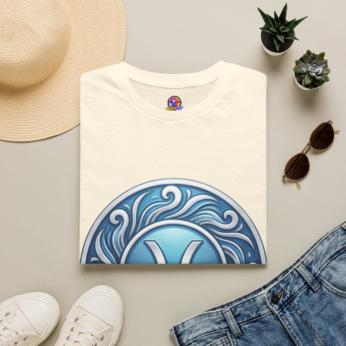 Pisces Zodiac T-Shirt – Blue Water Sign Astrology Tee