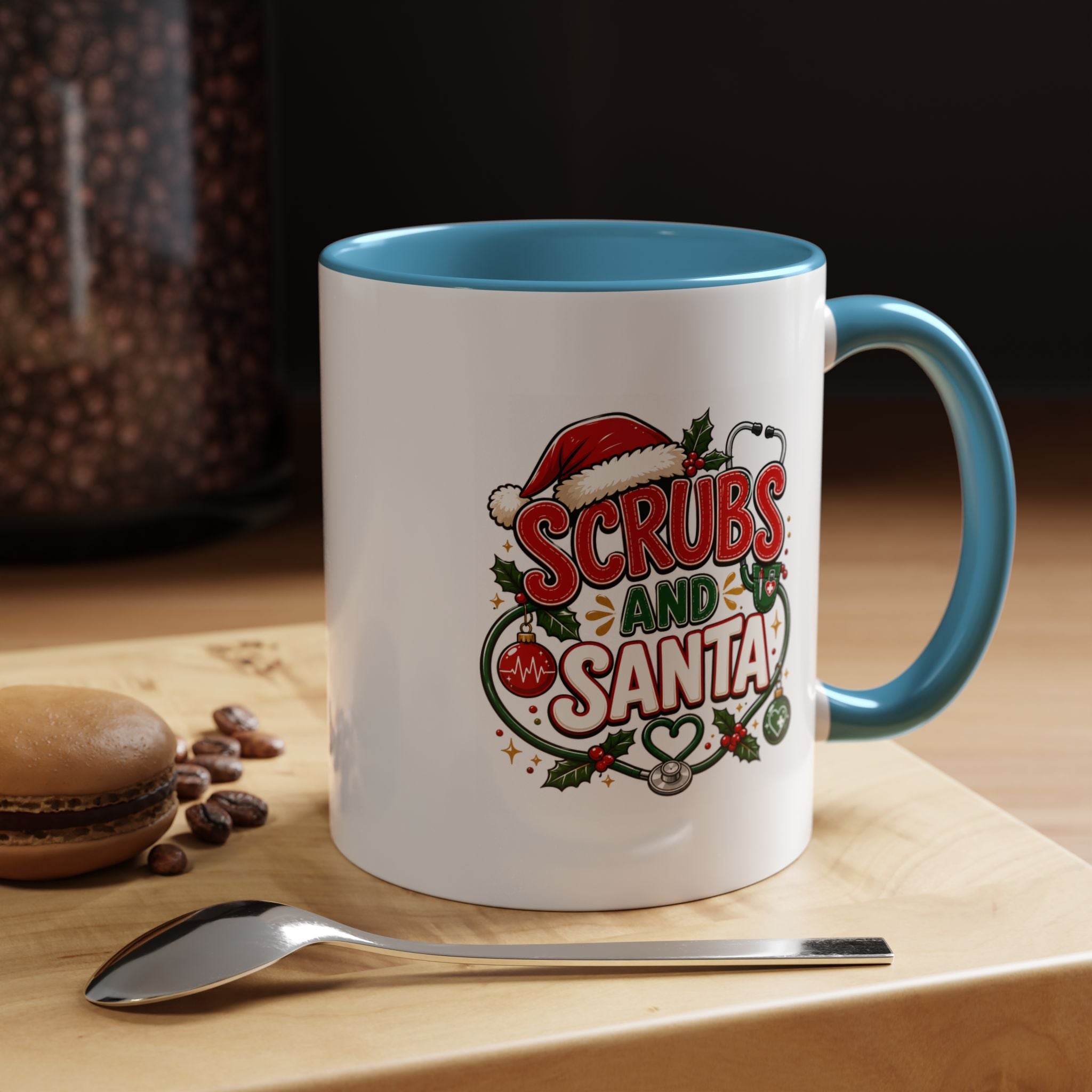 Scrubs and Santa Christmas Coffee Mug