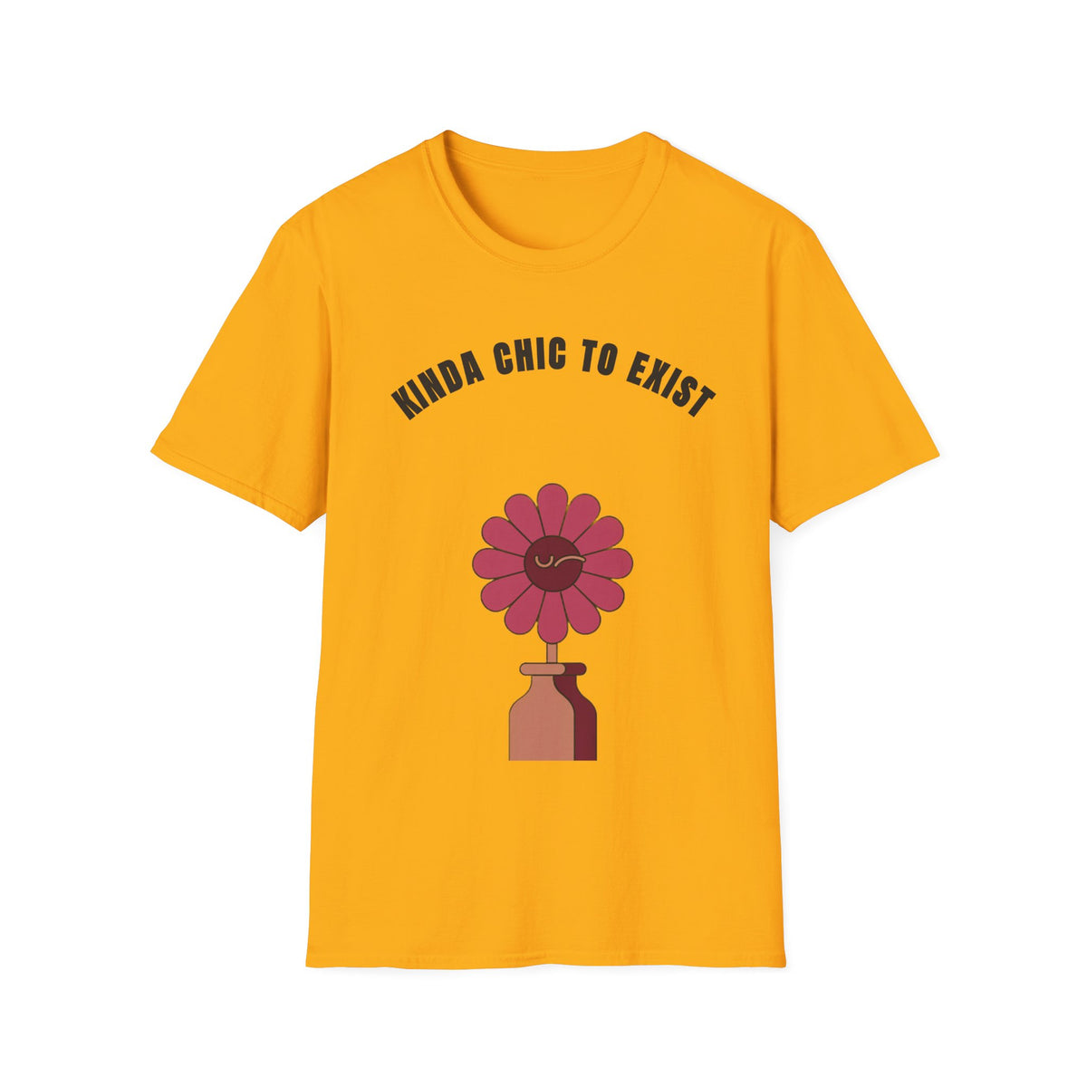 Chic to Exist T-Shirt — Floral Minimalist Graphic Tee for Stylish Everyday Wear - Trending Now - September 2026