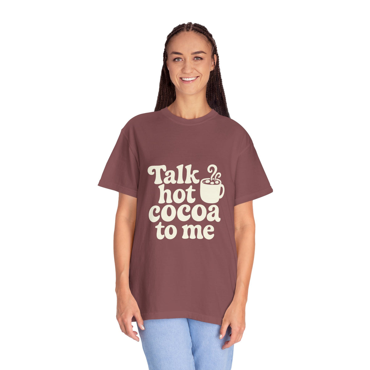 Talk Hot Cocoa To Me Tee - Funny Winter Mug Graphic T-Shirt - Trending Now - October 2026