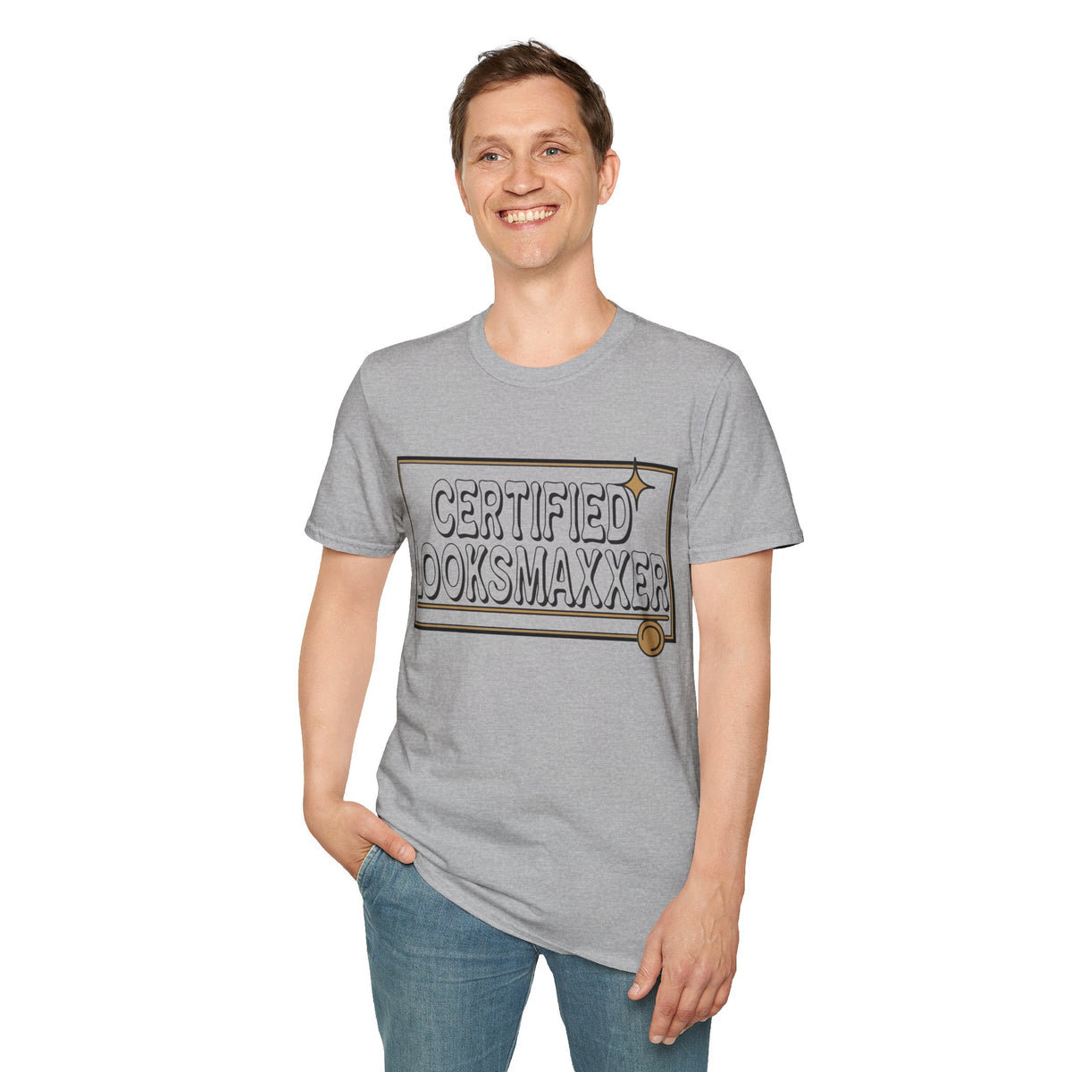 Certified Looksmaxxer T-Shirt — Funny Aesthetic Confidence Tee - Trending Now - August 2026