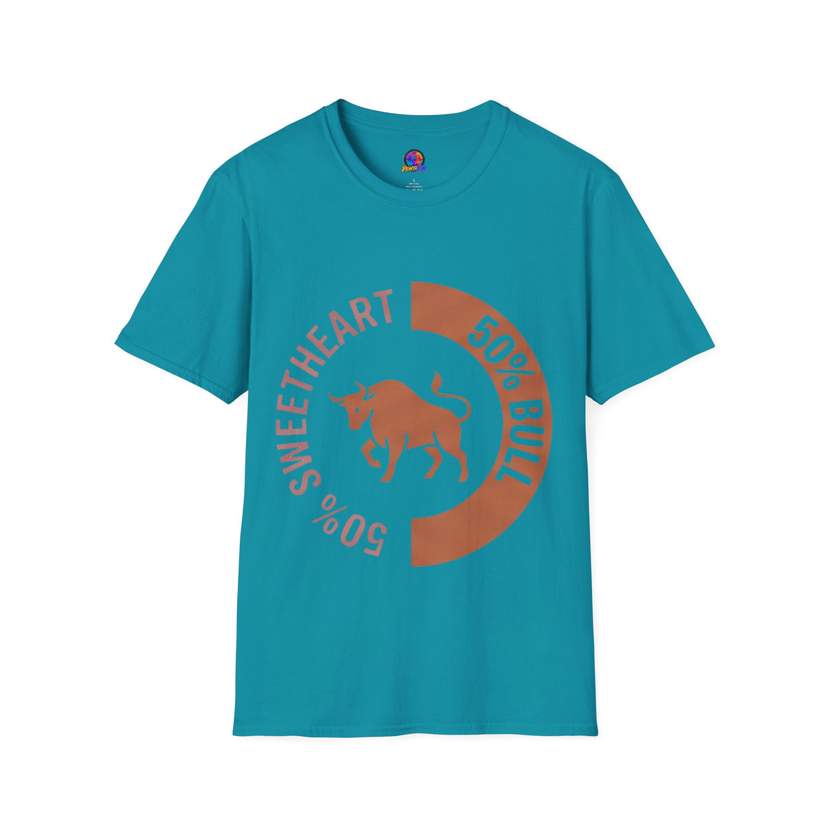 Taurus Bull 50% Sweetheart Graphic T-Shirt — Zodiac Taurus Valentine Tee