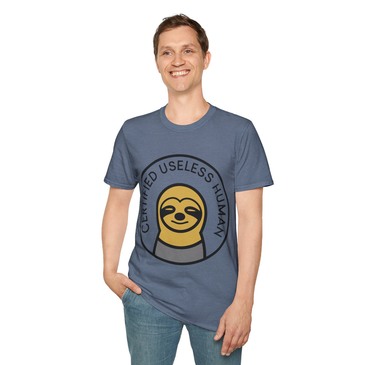 Certified Useless Human Sloth T-Shirt — Funny Lazy Sloth Graphic Tee - Trending Now - August 2026
