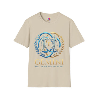 Gemini Zodiac T-Shirt — 'Gemini: Master of Adaptation' Astrological Graphic Tee