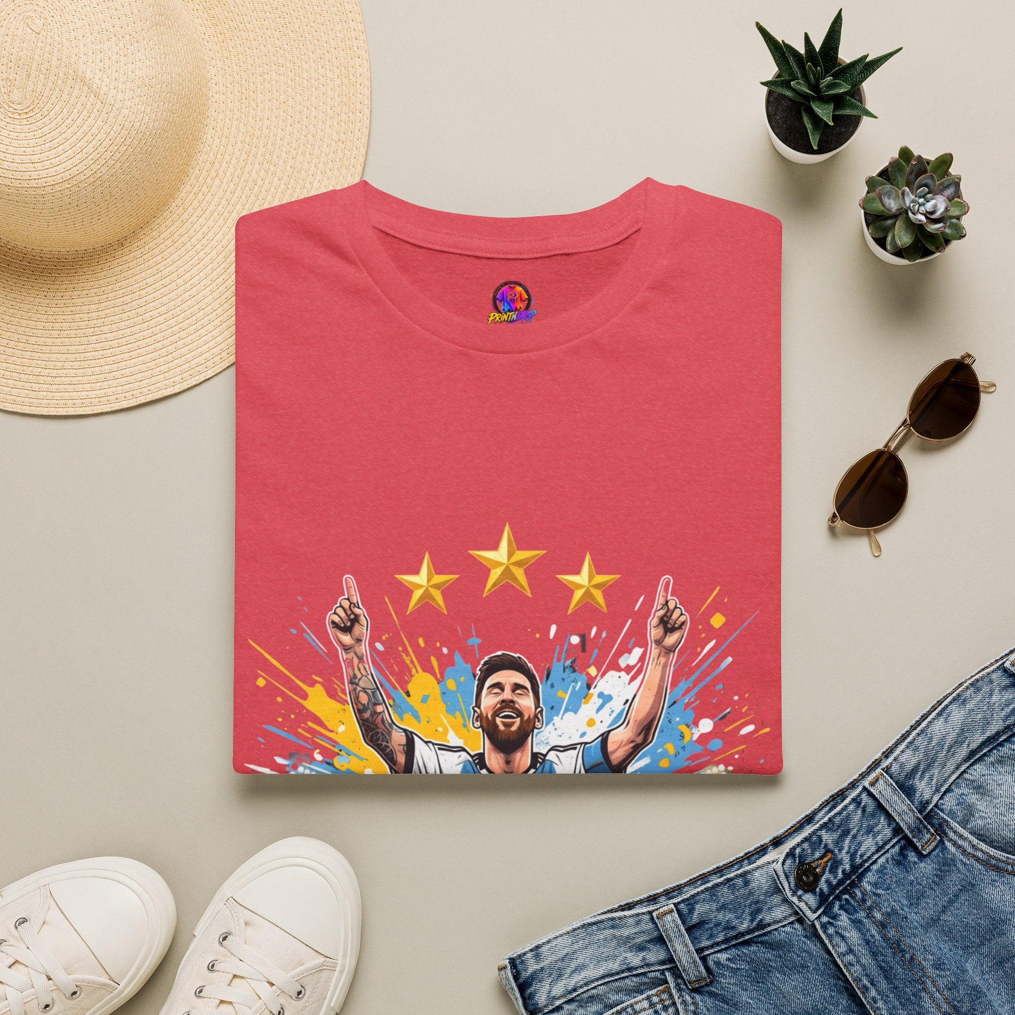 Argentina Messi  Soccer T‑Shirt — Argentina Messi 10 Fan Tee