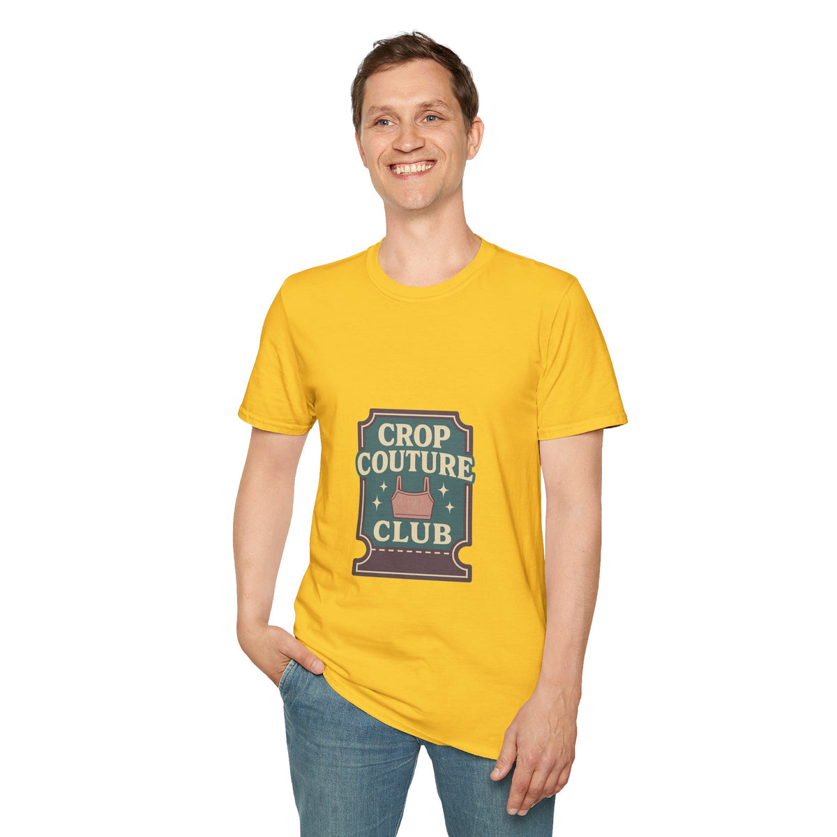 Crop Couture Club Retro Fashion Graphic Tee - Trending Now - October 2026