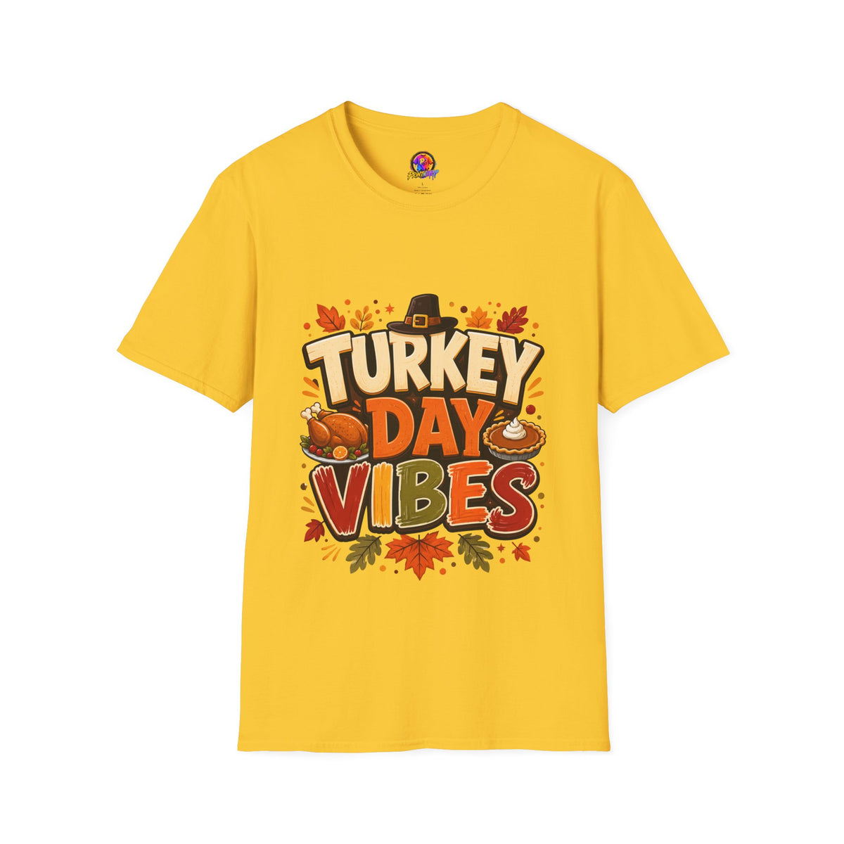 Thanksgiving T-Shirt Turkey Day Vibes T-Shirt