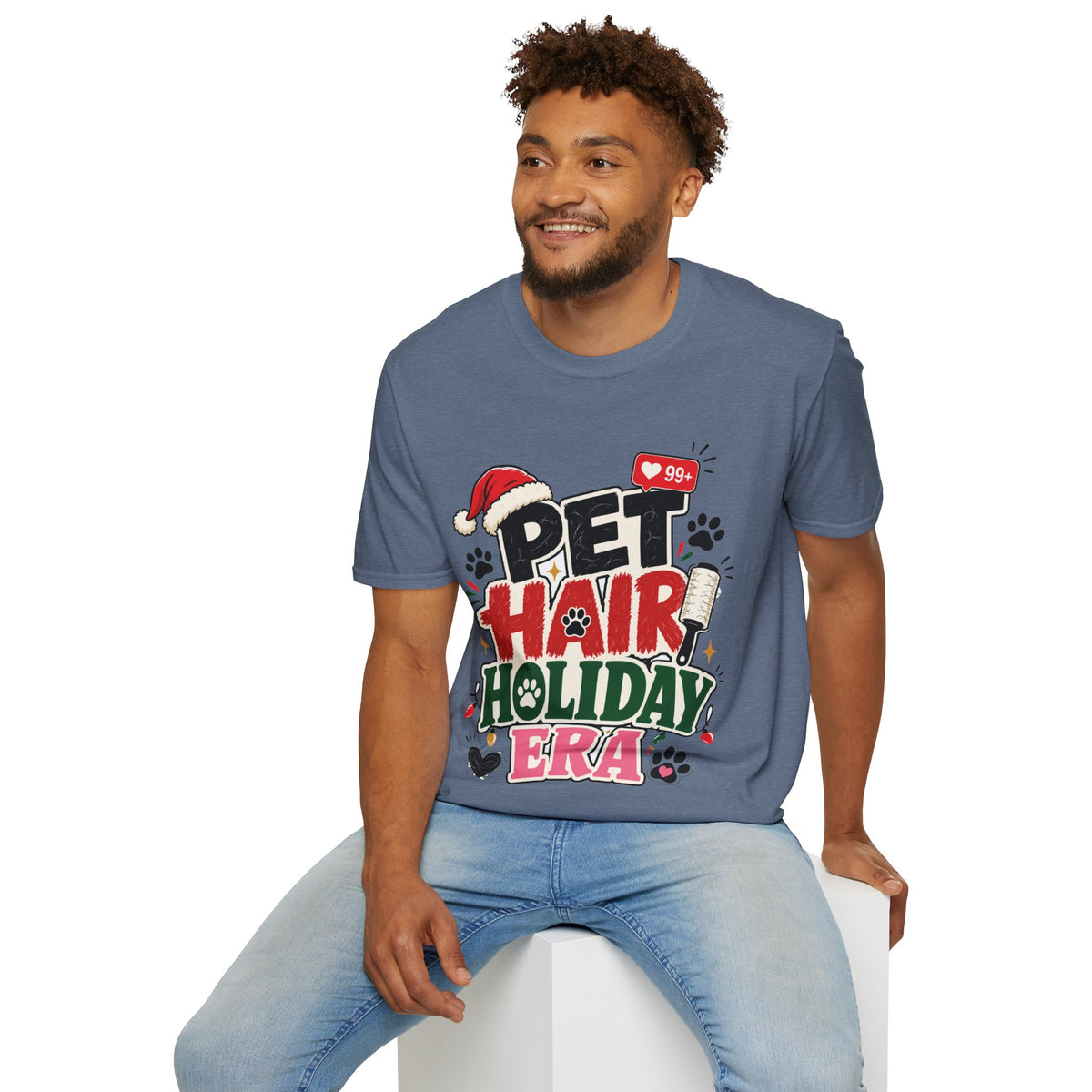 Pet Hair Holiday Tee — Funny Christmas Shirt for Pet Lovers