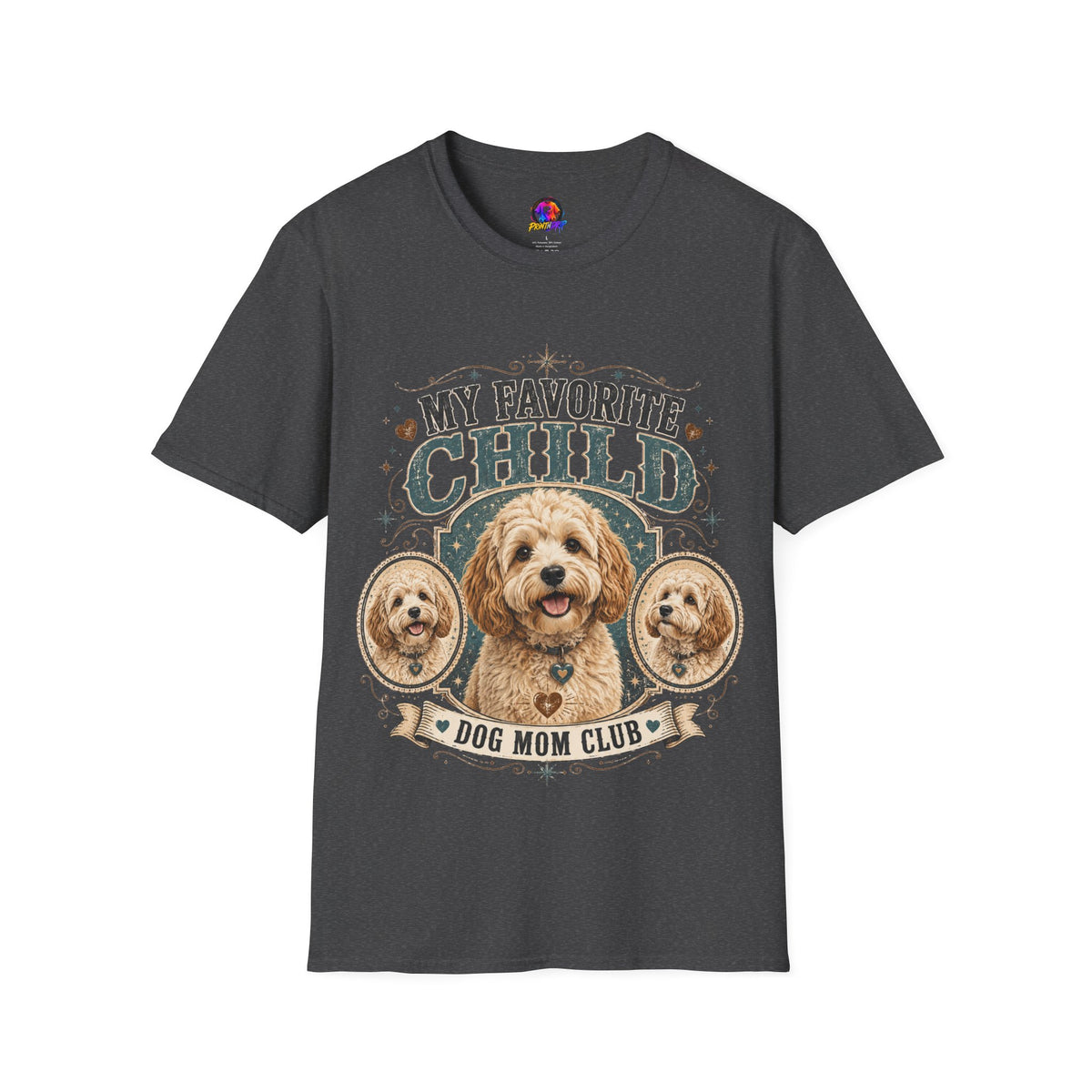 My Favorite Child Dog Mom T-Shirt — Cute Doodle Portrait Pet Lover Tee