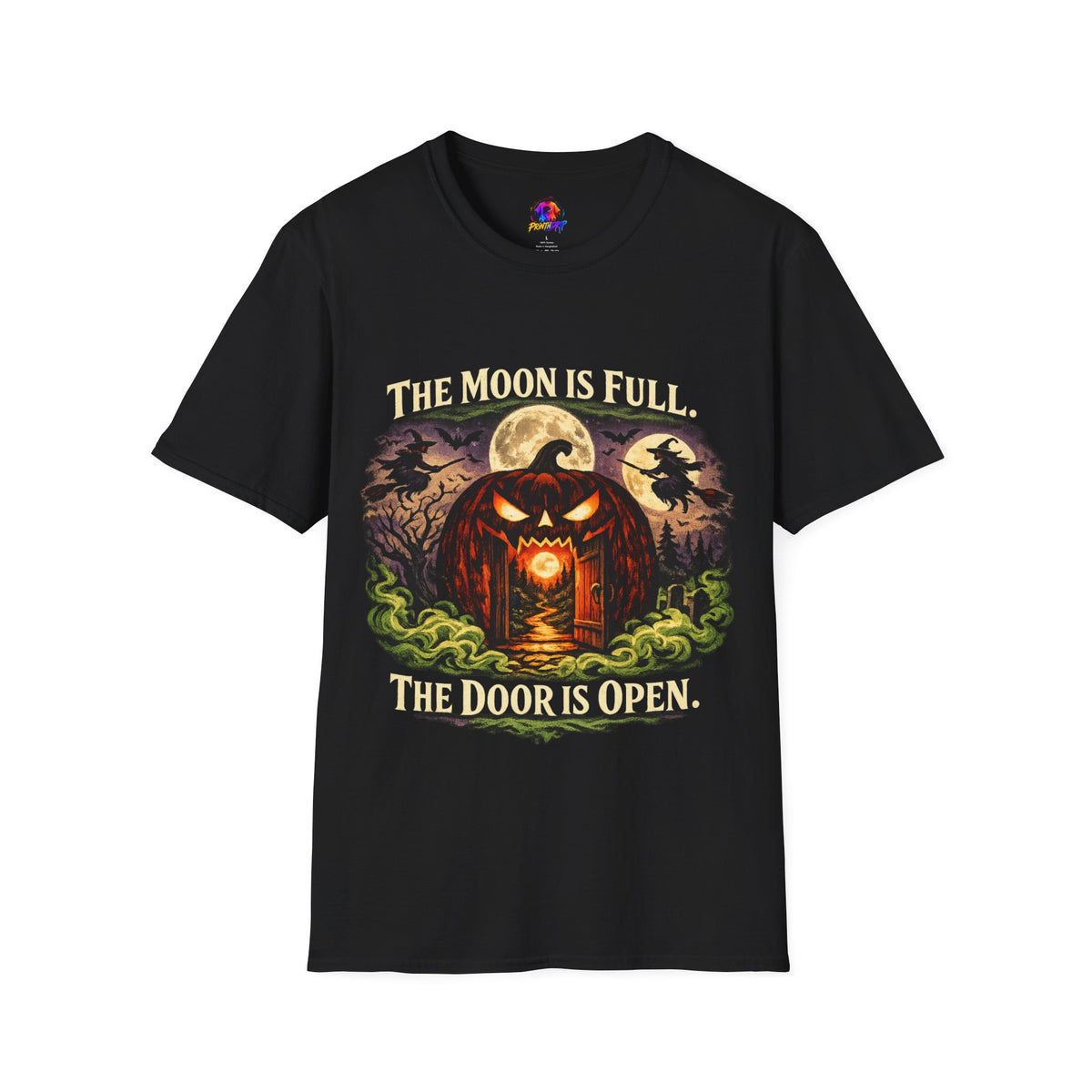 Halloween The Moon Is Full Unisex Softstyle T-Shirt