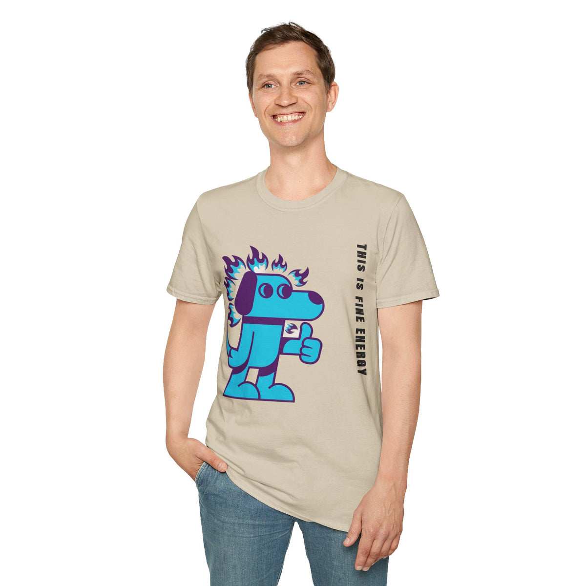Flaming Blue Dachshund T-Shirt — Cute Cartoon Dog Graphic Tee - Trending Now - September 2026