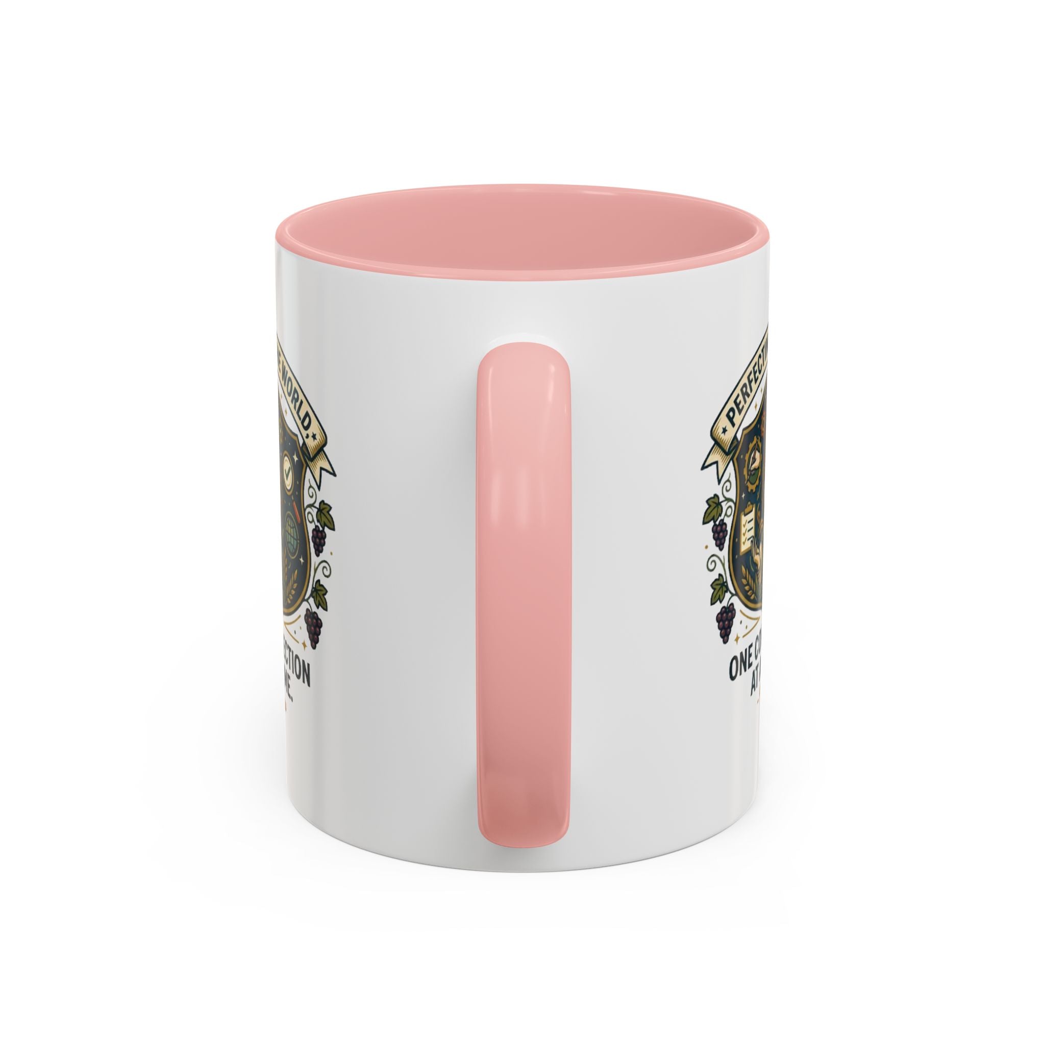 Virgo Coffee Mug — "Perfecting the World: One Correction at a Time" Accent Astrology Gift