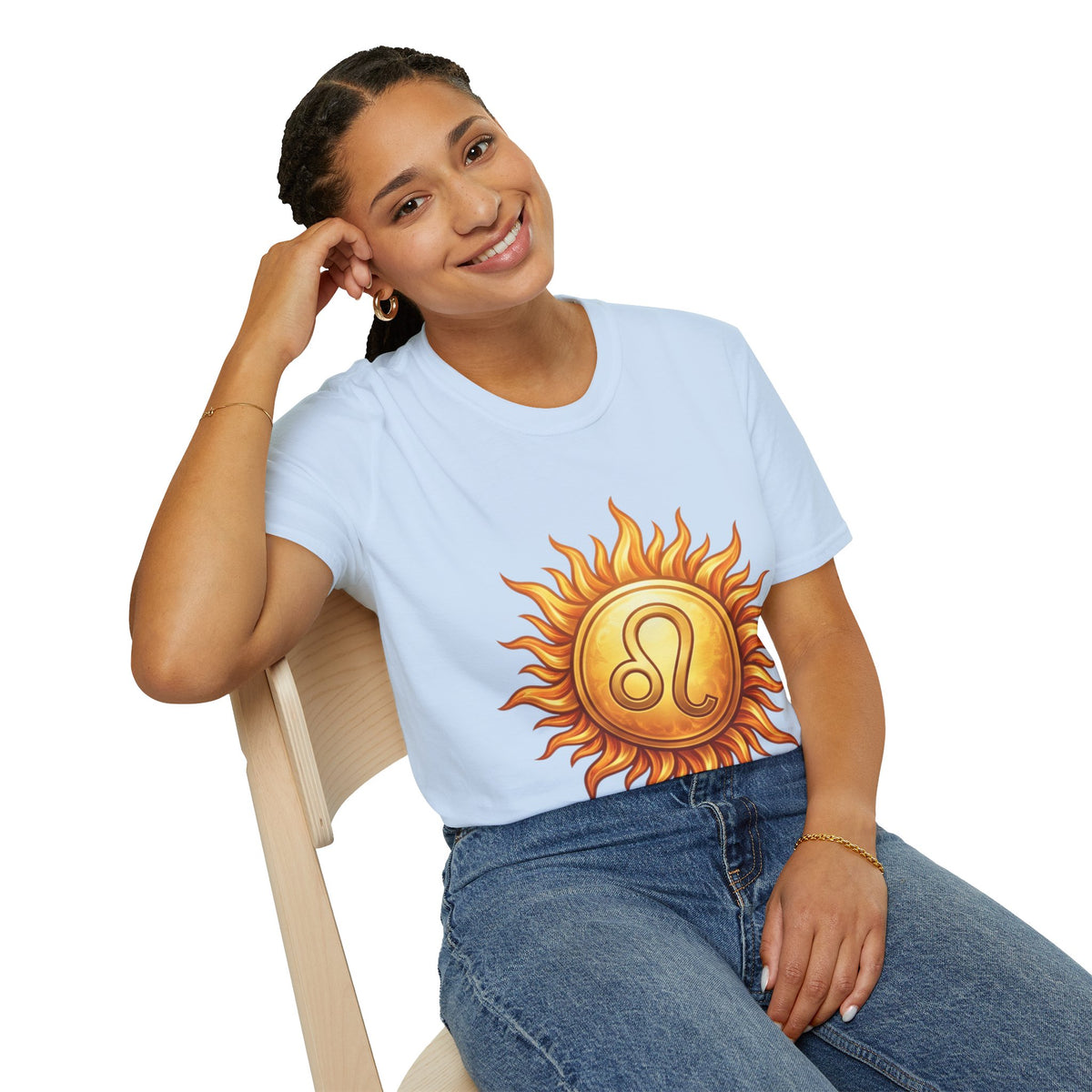 Leo Sun T‑Shirt — Zodiac Sunburst Graphic Tee