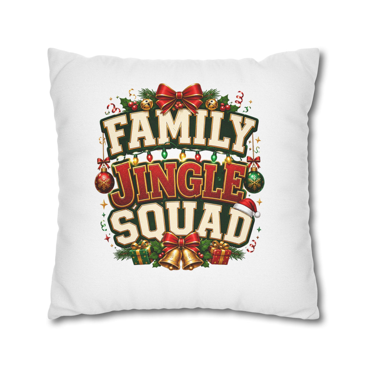 Christmas Pillowcase Family Jingle Squad Christmas Pillowcase