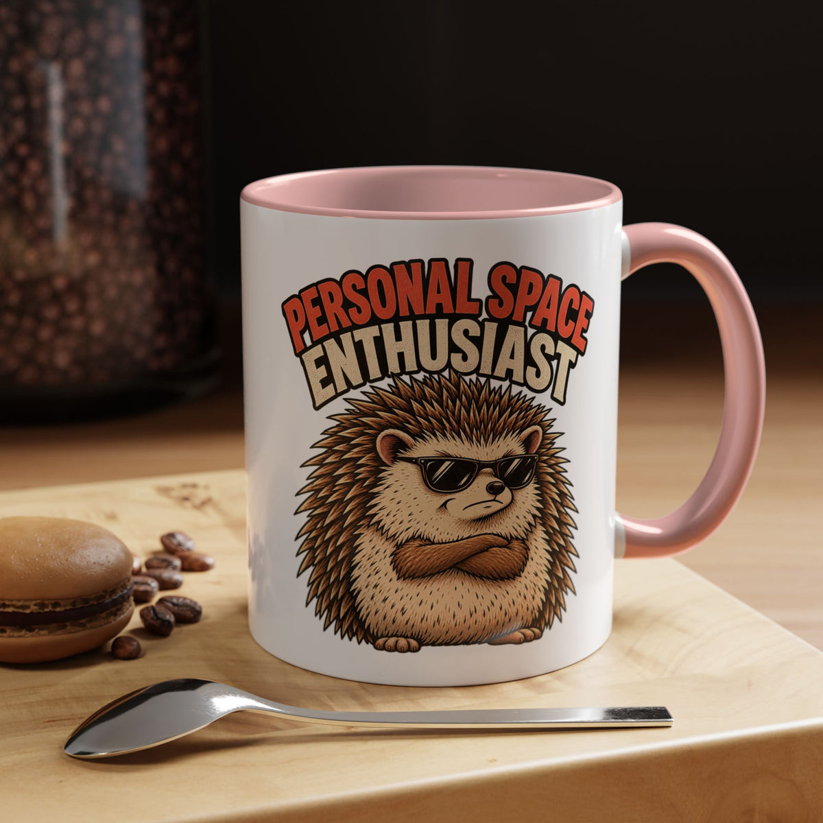 Funny And Witty "Personal Space Enthusiast" Accent Coffee Mug (11, 15oz)