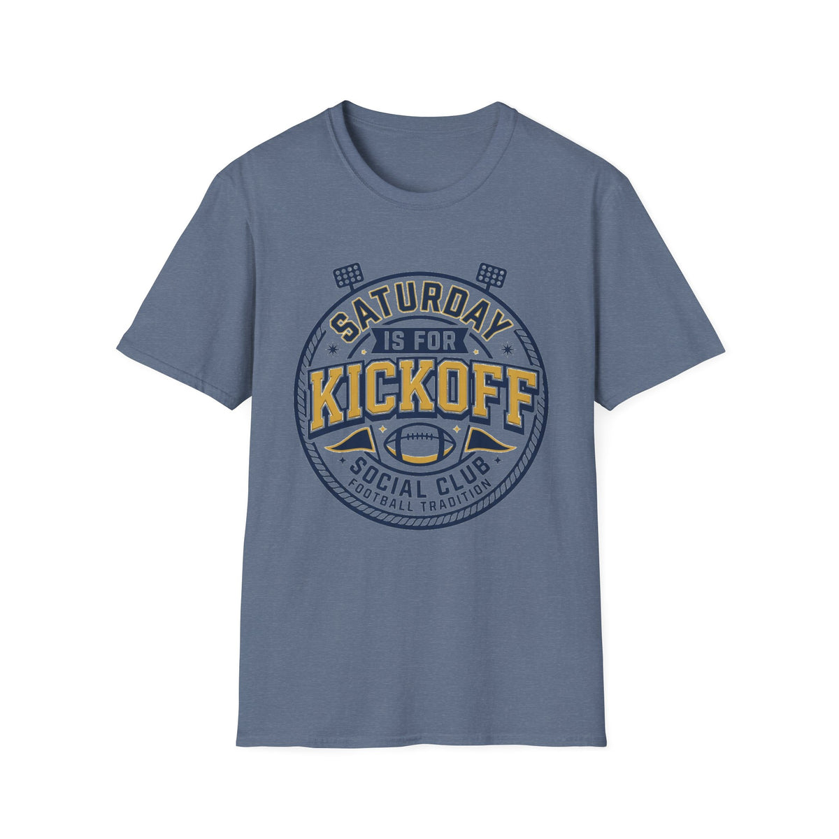 Saturday Night Kickoff T-Shirt — Vintage Football Game Day Tee - Trending Now - August 2026