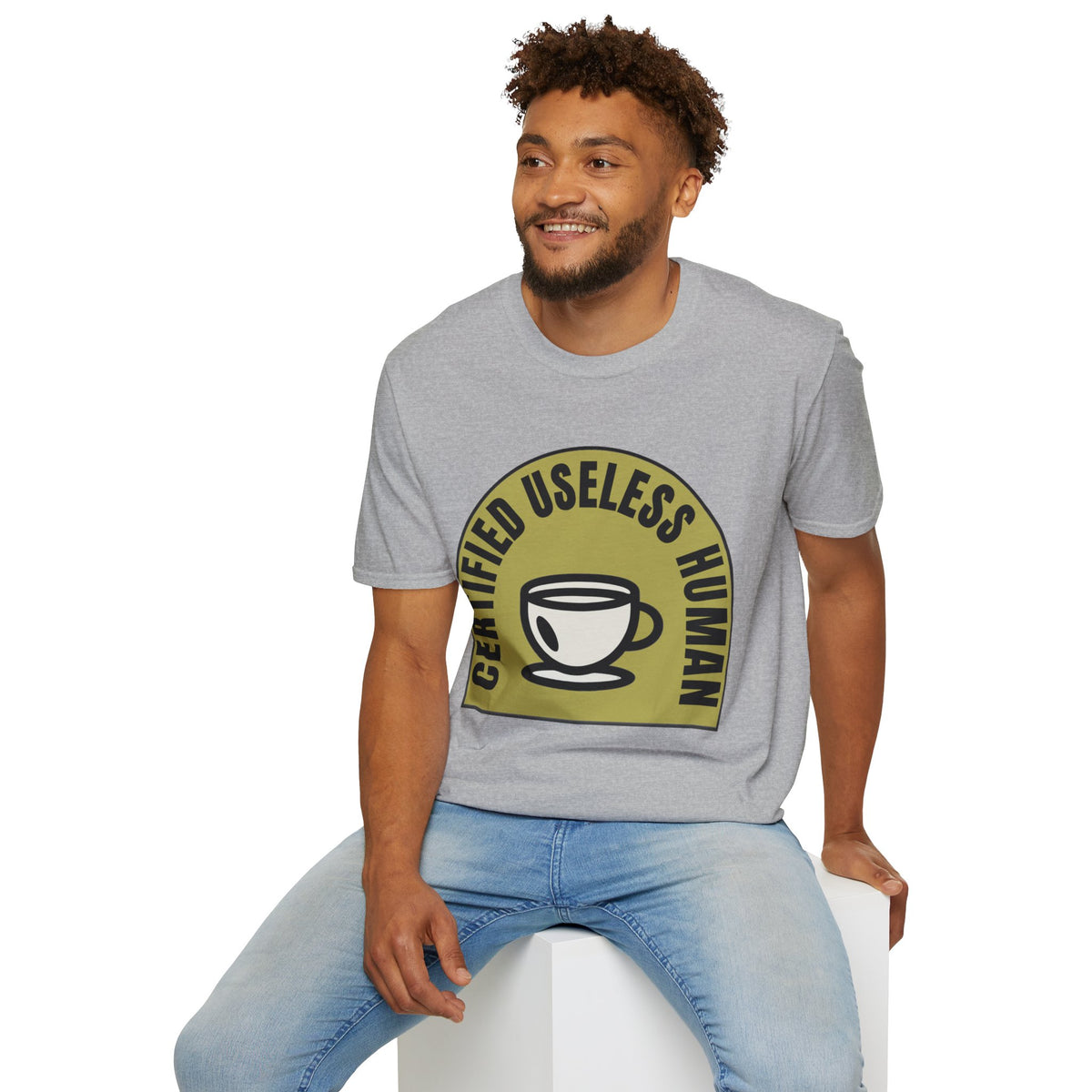 Certified Useless Human T-Shirt — Funny Coffee Lover Graphic Tee - Trending Now - August 2026
