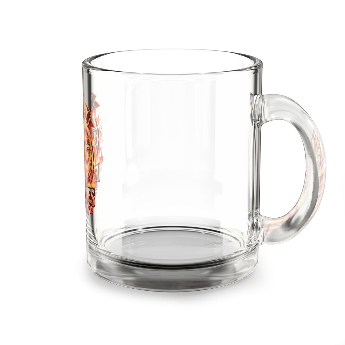Aries Glass Mug — Fueled by Fire & Aries Energy Ram Zodiac Coffee Cup