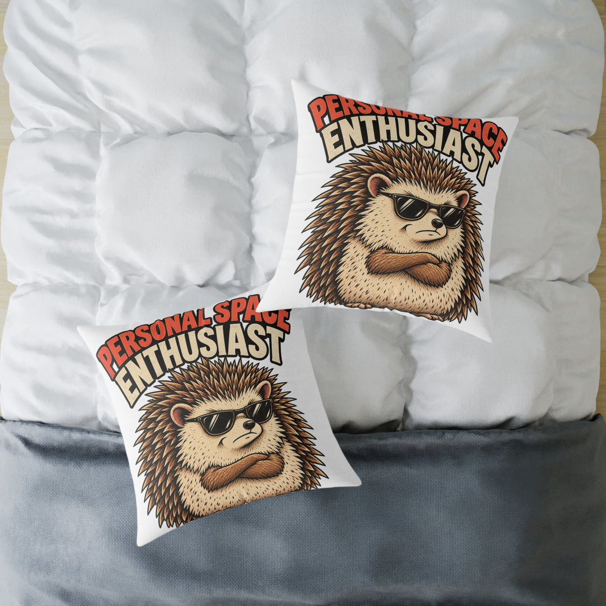 Personal Space Enthusiast Hedgehog Funny  Throw Pillow