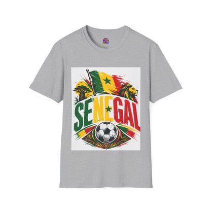 Senegal Flag Soccer T-Shirt — Lion & Football Pride Tee
