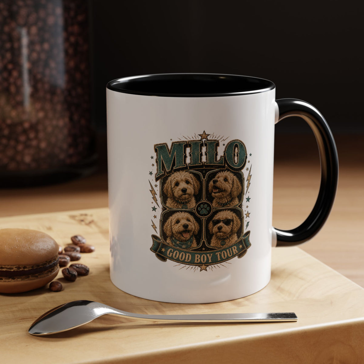 Milo Bailey Dog Dad Mom Milo 'Good Boy Tour' Accent Coffee Mug – Dog Lover