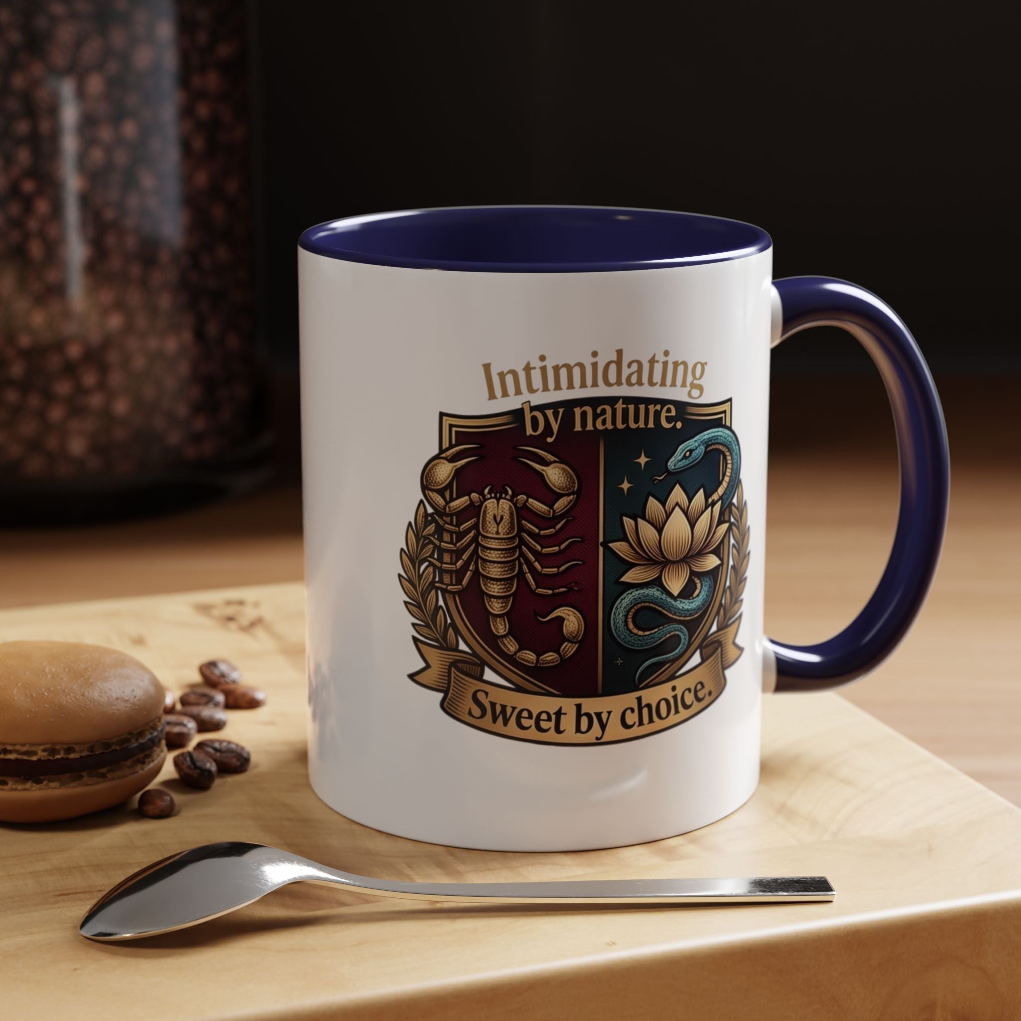 Intimidating by Nature, Sweet by Choice Accent Coffee Mug (11/15oz)