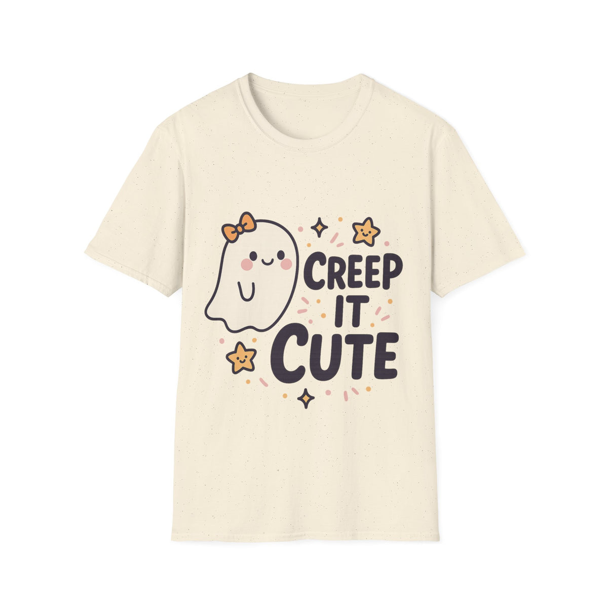 "Creep It Cute" Funny Ghost Tee | Pastel Spooky Season Halloween T-Shirt - Trending Now - September 2026