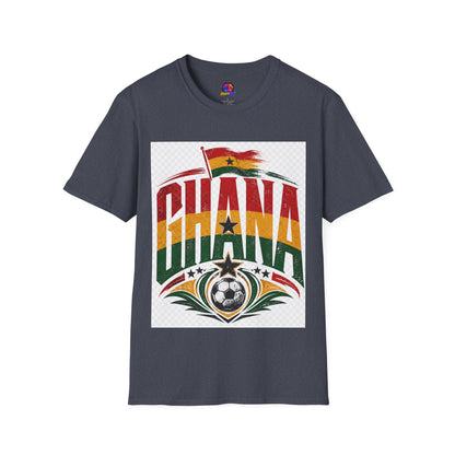 Ghana Flag Soccer T-Shirt — Retro Ghana Pride Football Tee
