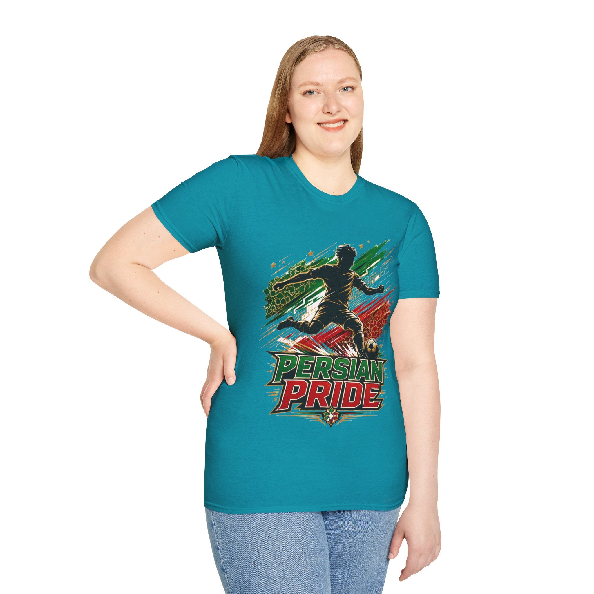 Iran Persian Pride Soccer Tee — Iranian Football Fan T-Shirt