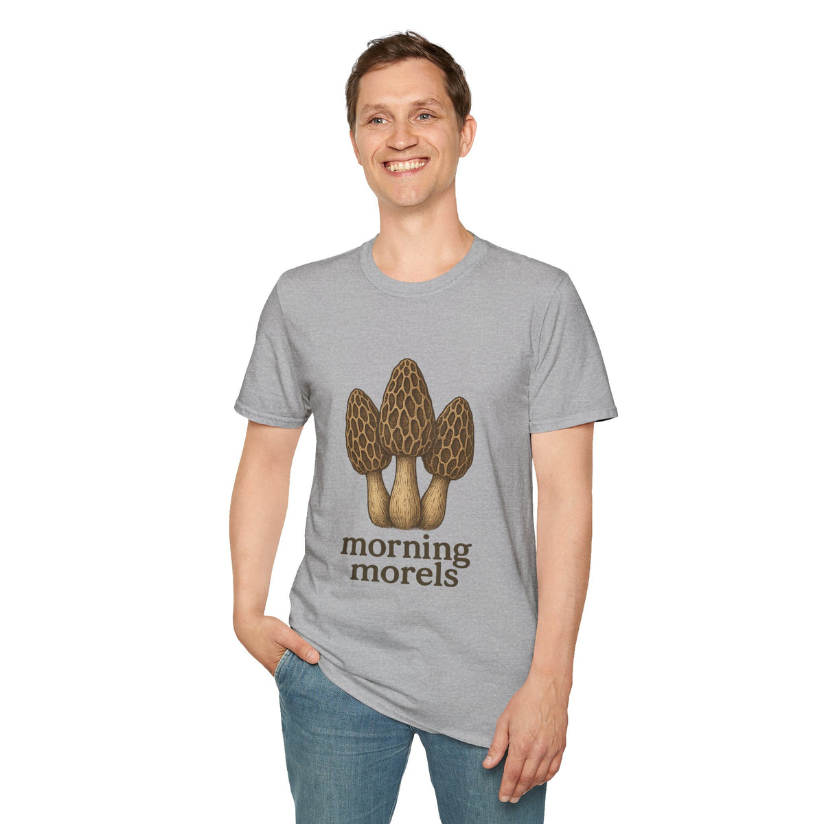Morel Mushroom T-Shirt — Forager Graphic Tee ("Morel Hunter") - Trending Now - August 2026