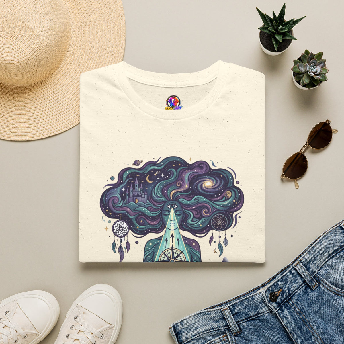 Pisces Zodiac Meditative Pisces T‑Shirt — 'Guided by dreams, ruled by intuition' Zodiac Tee