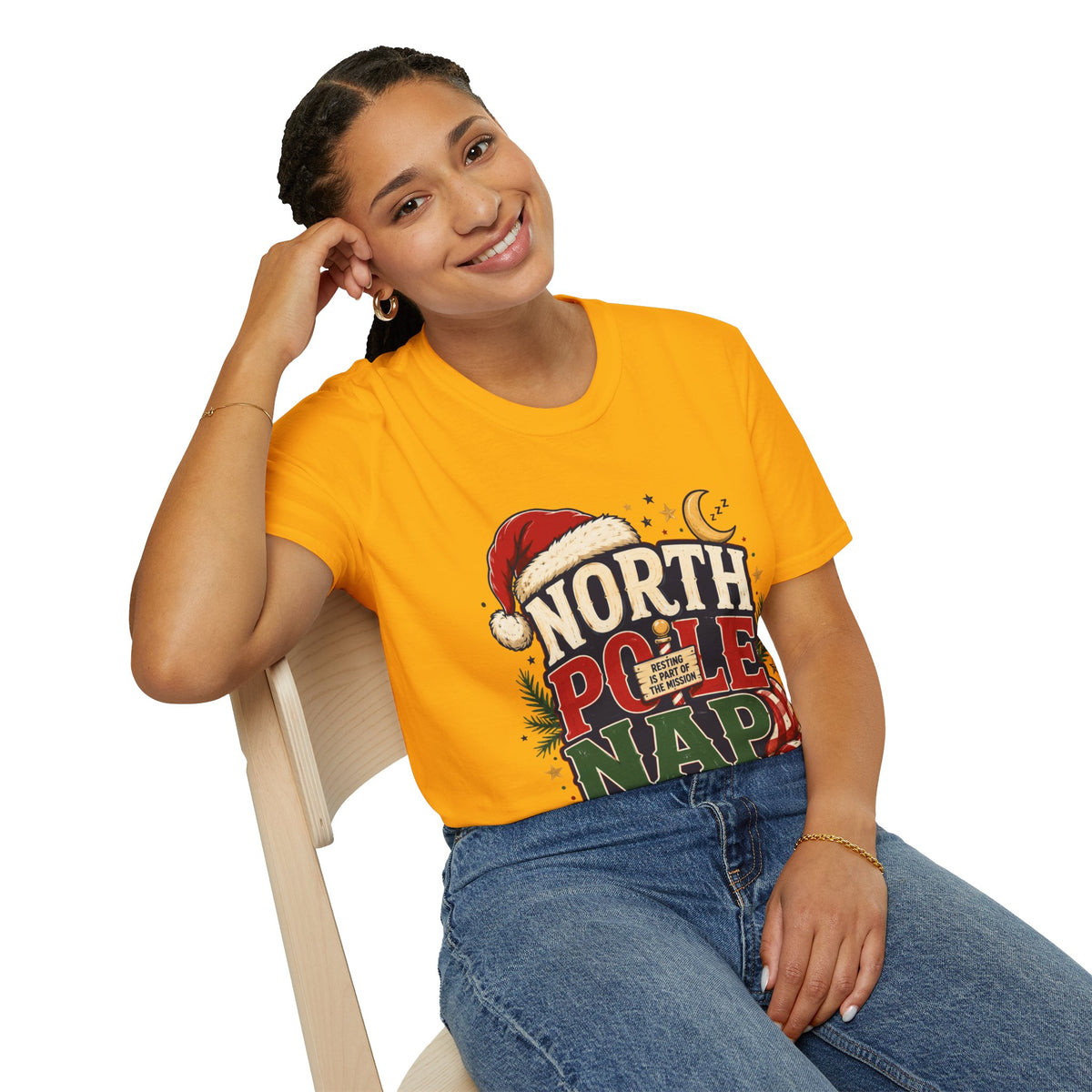 North Pole Nap Team T-Shirt — Funny Christmas Sleepy Holiday Tee