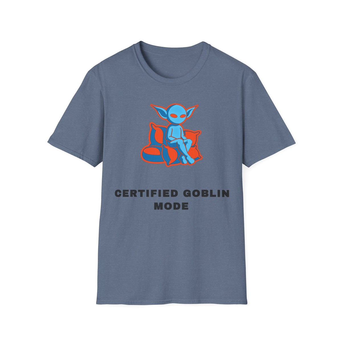 Certified Goblin Mode T-Shirt — Cute Blue Goblin Graphic Tee - Trending Now - September 2026