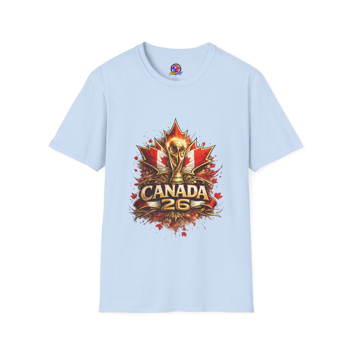 Canada World Cup T‑Shirt — Maple Leaf Soccer Trophy 26