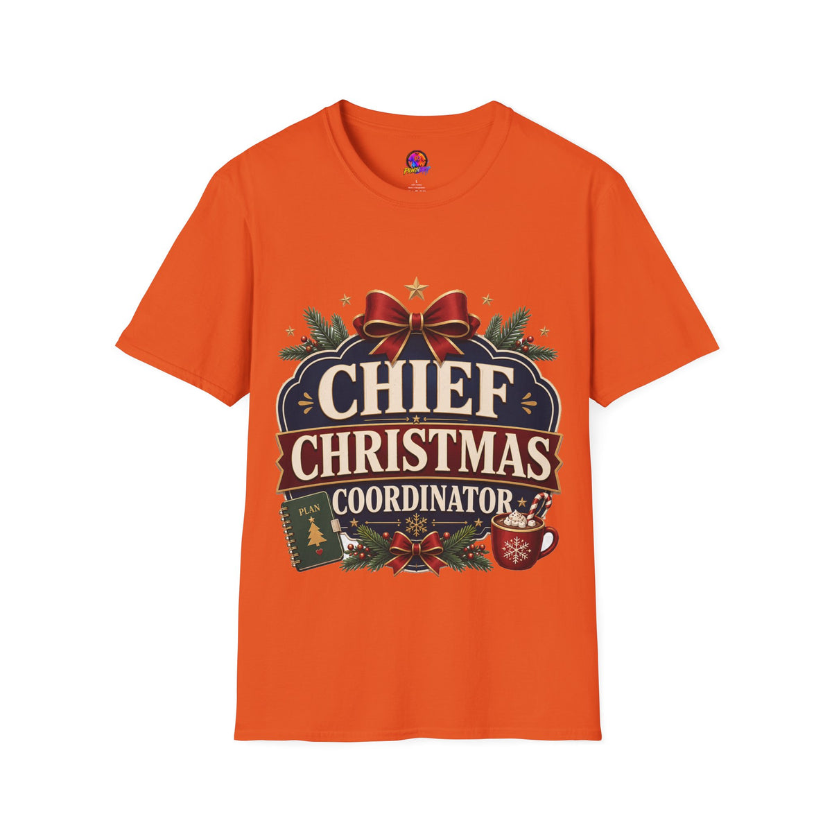 Christmas T-Shirt — "Chief Christmas Coordinator" Holiday Graphic Tee