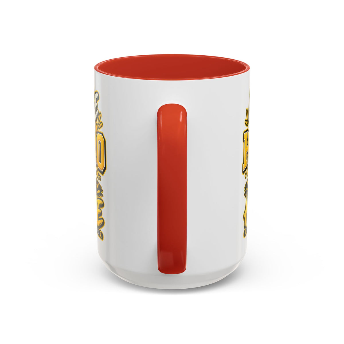 Little Hero Big Hope Coffee Mug — Childhood Cancer Awareness Accent Mug (11/15 oz)